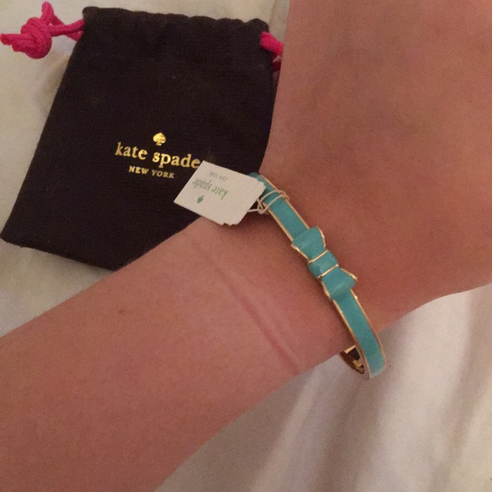 Kate Spade “Take a Bow” Bangle in Giverny Blue